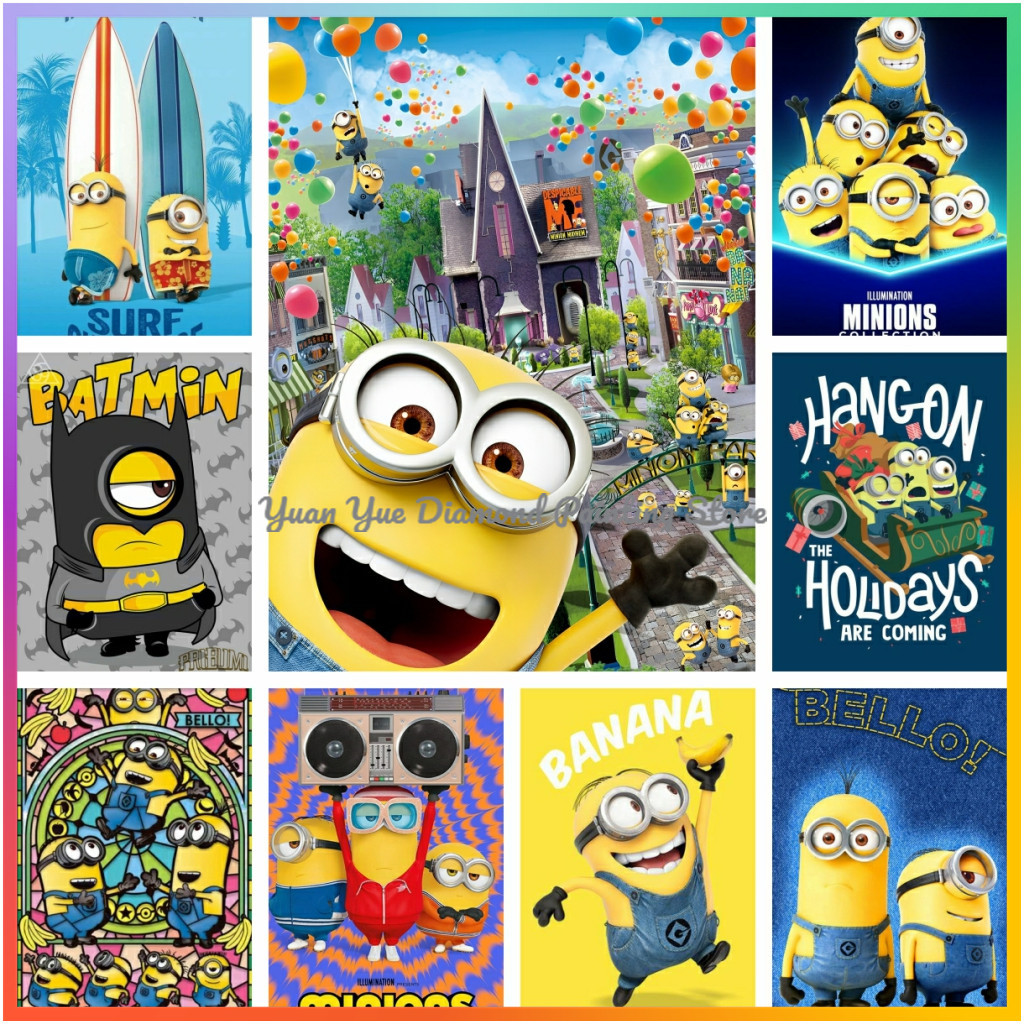 Embroidery Love - 1pc frameless Diamond Painting Cute-M-Minions Cartoon