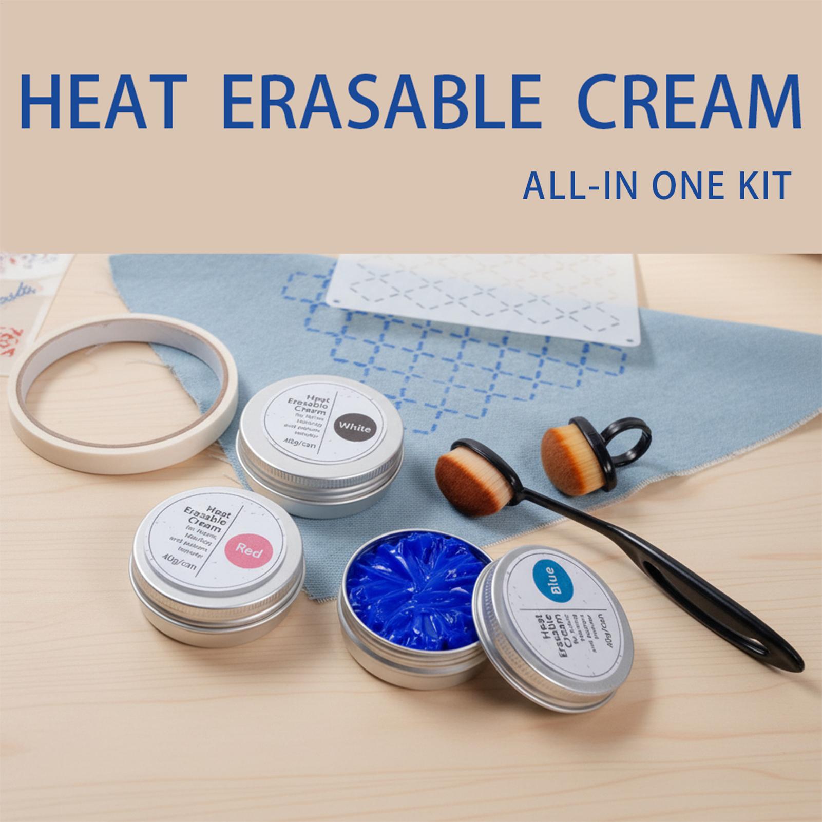 Embroidery Free Pattern - 40g/can Heat Erasable Fabric Cream Iron
