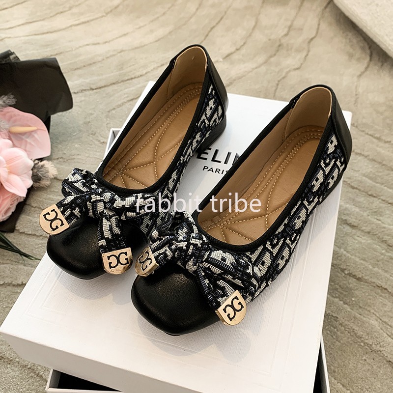 Embroidery Flat Shoes - Comfortable French Womens Single Shoes for