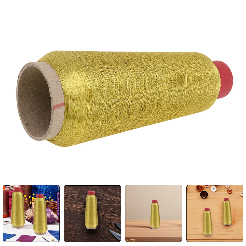 Embroidery Stitch - 2 Rolls Premium Golden Metallic Sewing