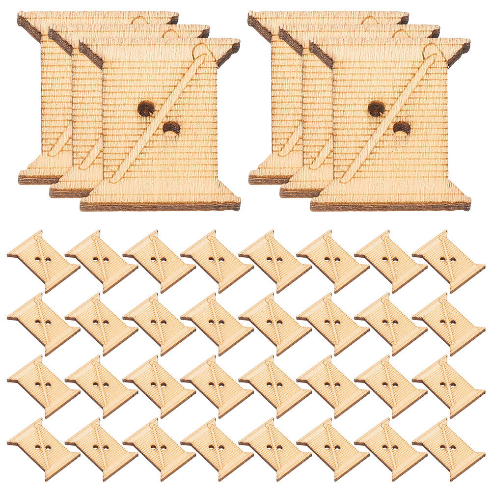 Embroidery Stitch - 100Pcs Wooden Embroidery Floss Bobbins Thread