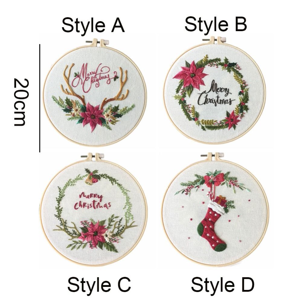 Embroidery Xmas Kits - Xmas Gifts DIY Christmas Embroidery Kit