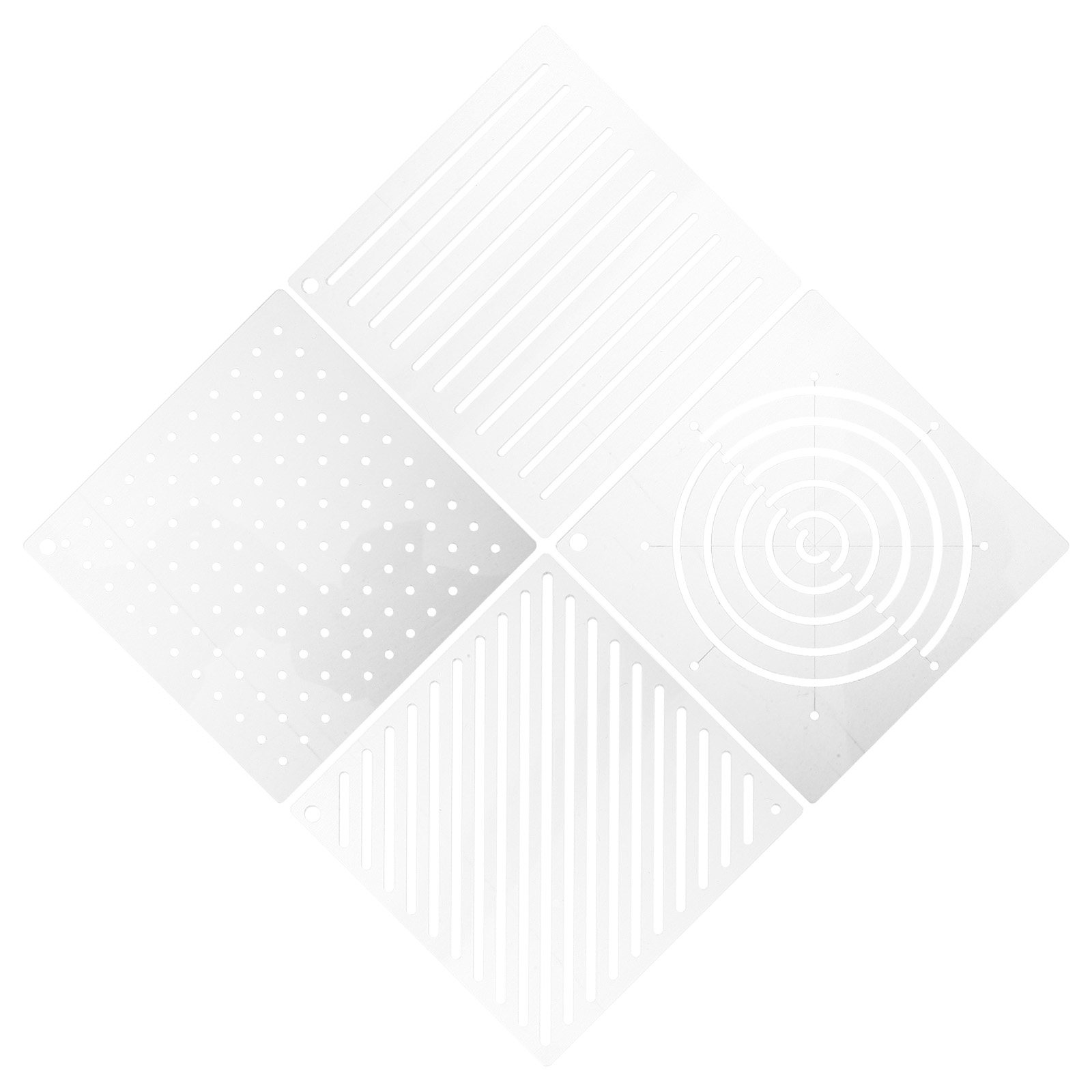 Embroidery Free Pattern - 4Pcs Versatile Acrylic Quilting Templates Transparent