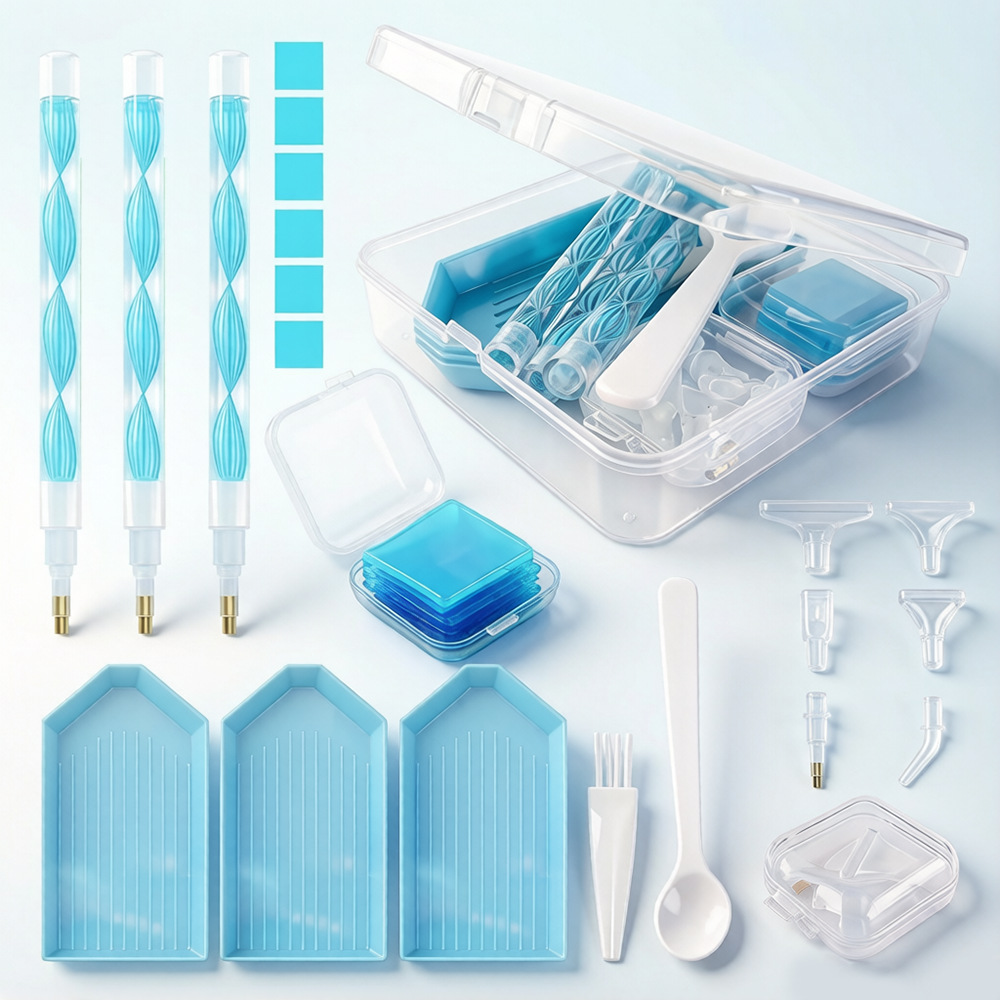 DIY Diamond Painting Tool Kit  - Embroidery Service 评论和价格