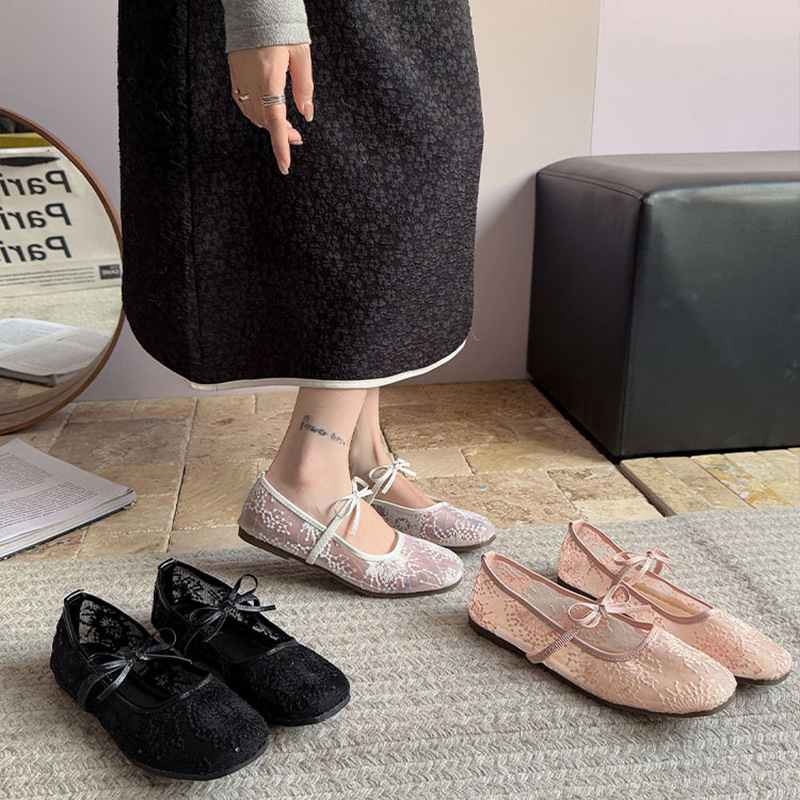 Women's Gentle Ballet Flat Sho - Embroidery Flat Shoes 评论和价格