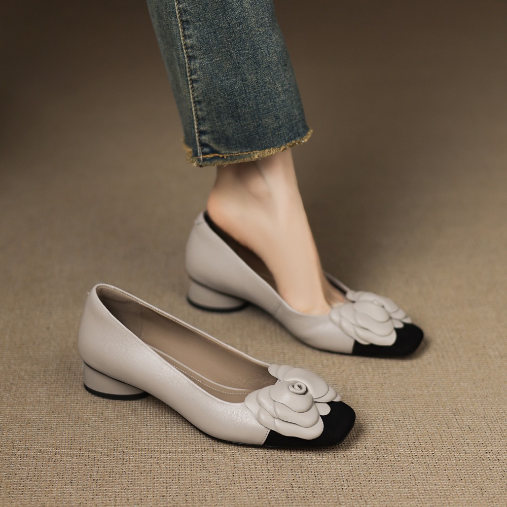 Fashion Flower Single Shoes Au - Embroidery Flat Shoes 评论和价格