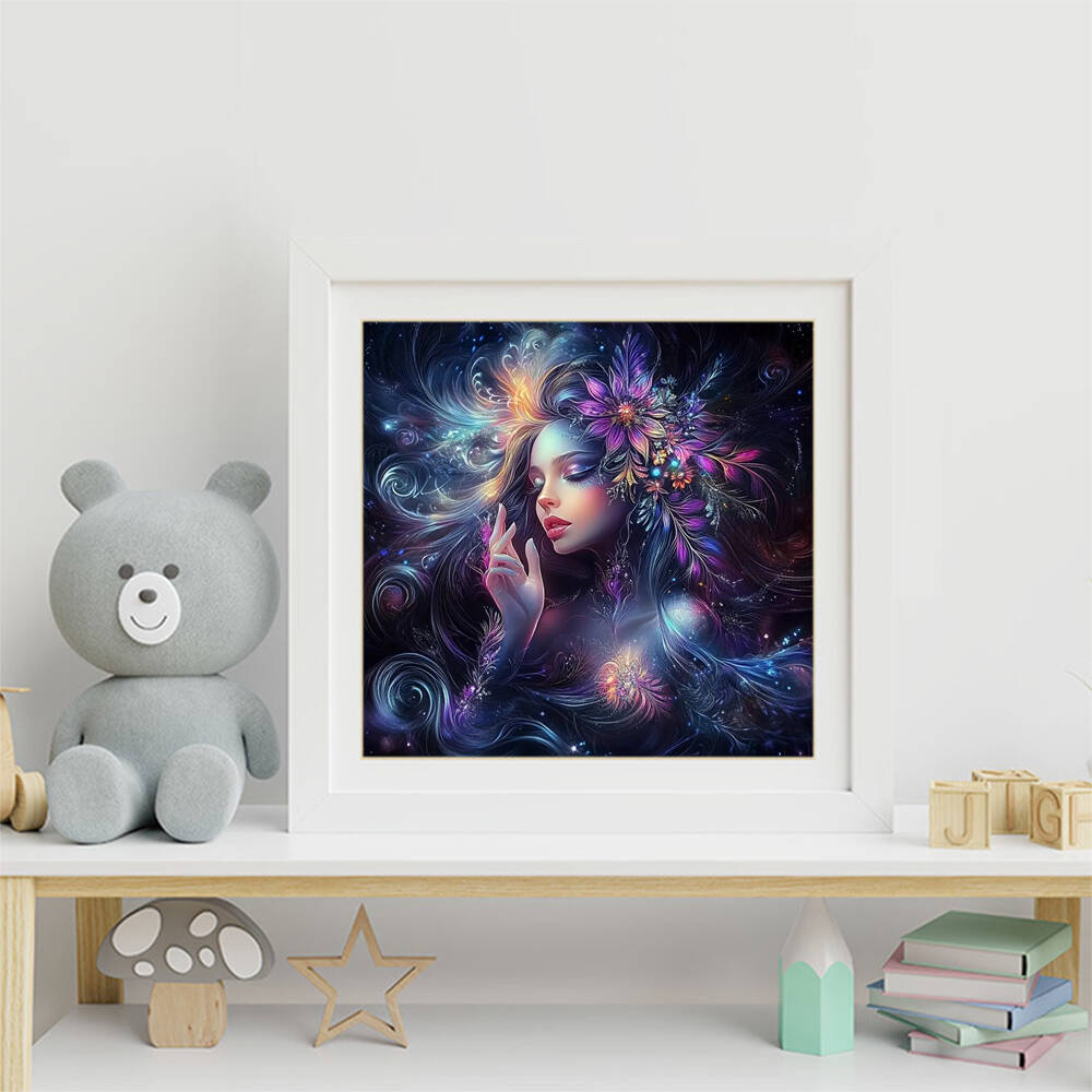 DIY Diamond Painting Woman Por - Embroidery Free Pattern 评论和价格