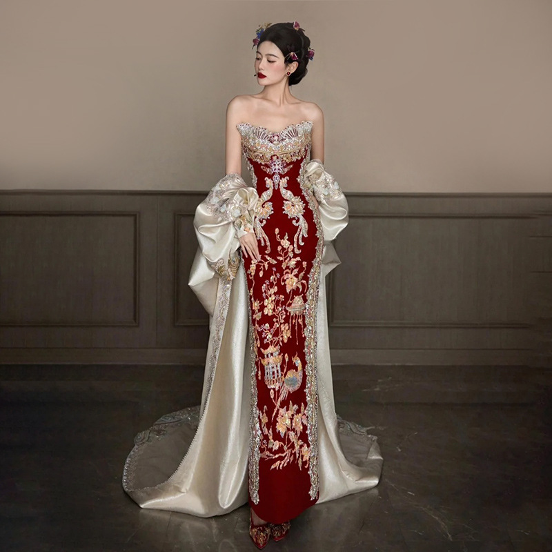 Xiuhe Clothing 2026 New Tube T - Embroidery In Indonesia 评论和价格