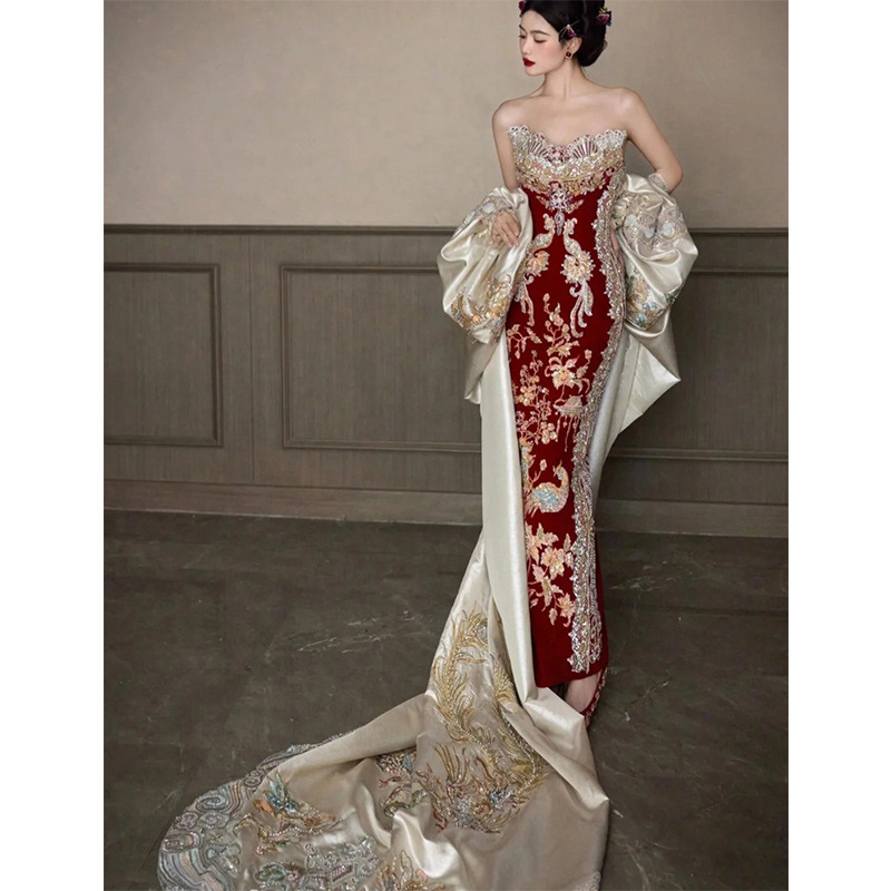 Xiuhe Clothing 2026 New Tube T - Embroidery In Indonesia 评论和价格