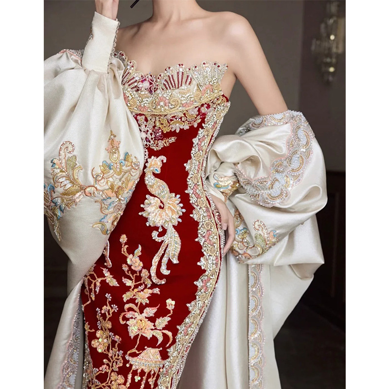 Xiuhe Clothing 2026 New Tube T - Embroidery In Indonesia 评论和价格