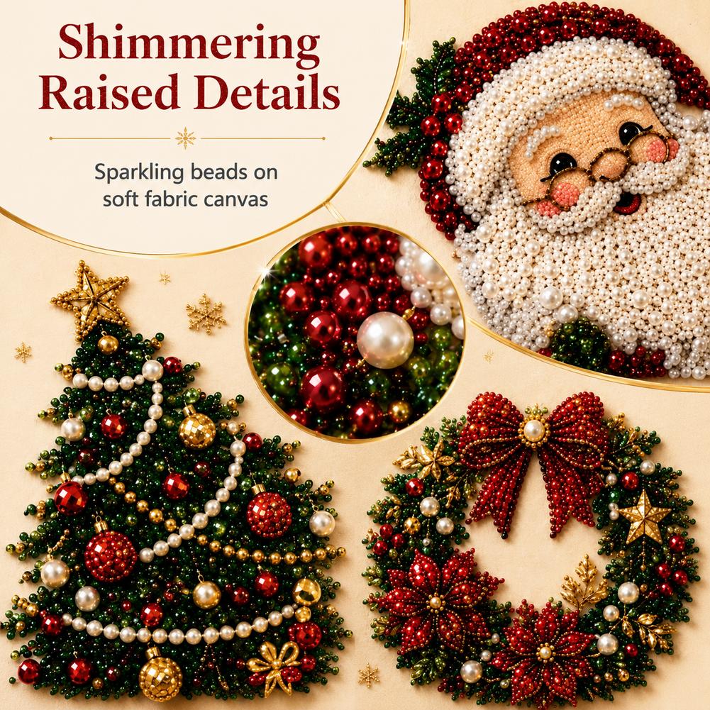 Christmas Santa Claus Pearl Ar - Embroidery Beads 评论和价格