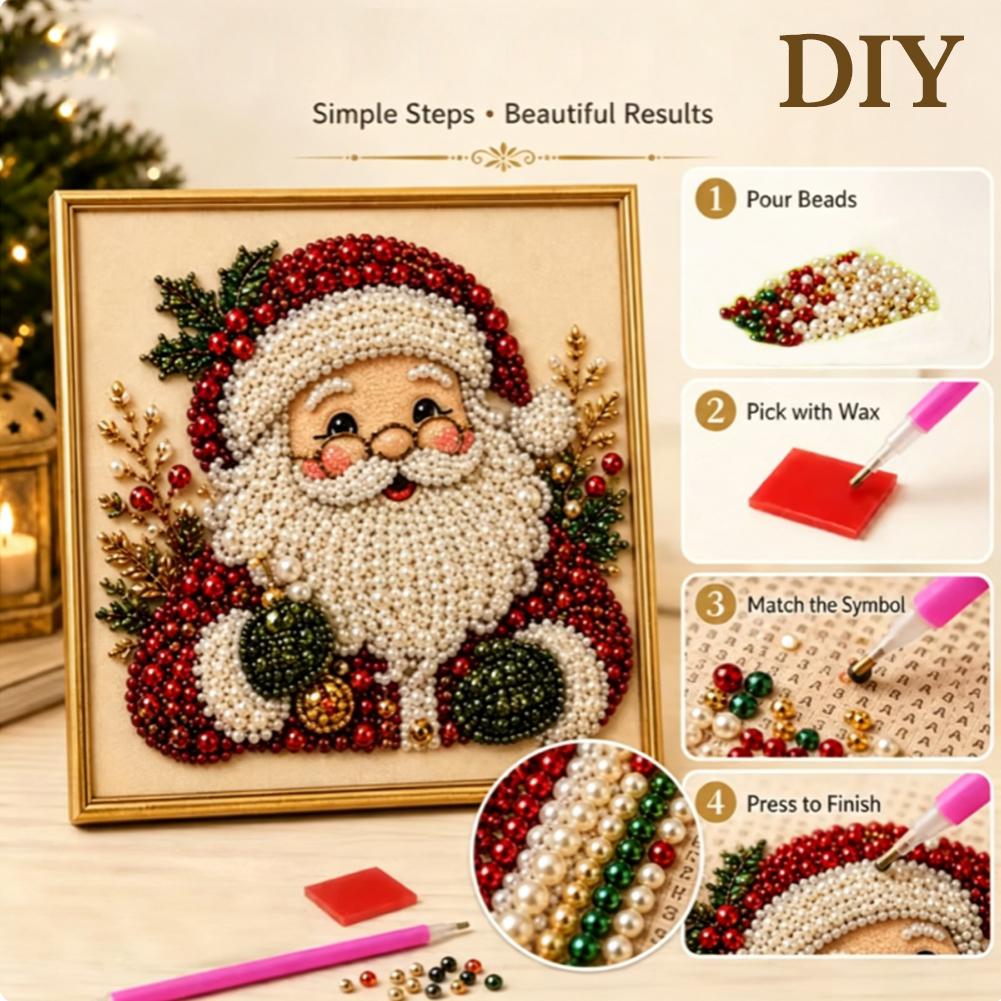 Christmas Santa Claus Pearl Ar - Embroidery Beads 评论和价格