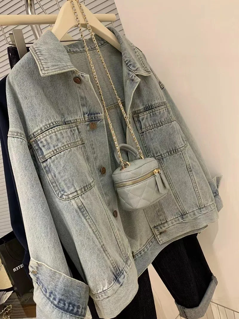 Denim Coat Women Y2k Spring Au - Embroidery Jacket Jeans 评论和价格