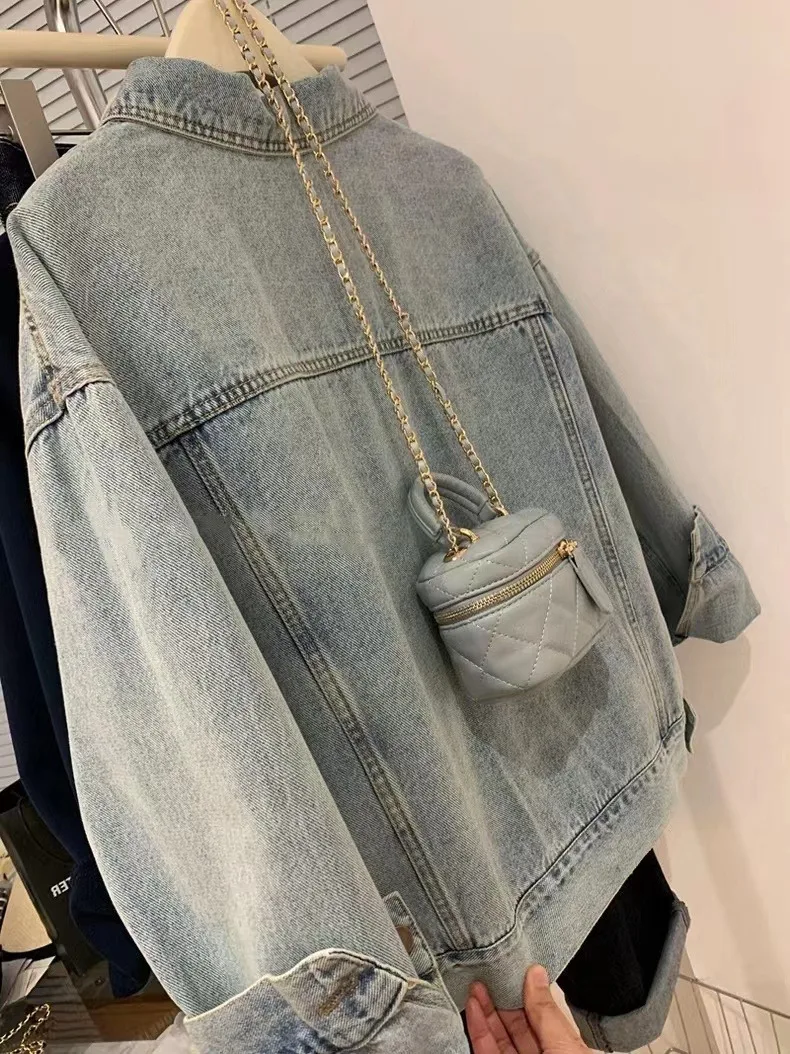 Denim Coat Women Y2k Spring Au - Embroidery Jacket Jeans 评论和价格