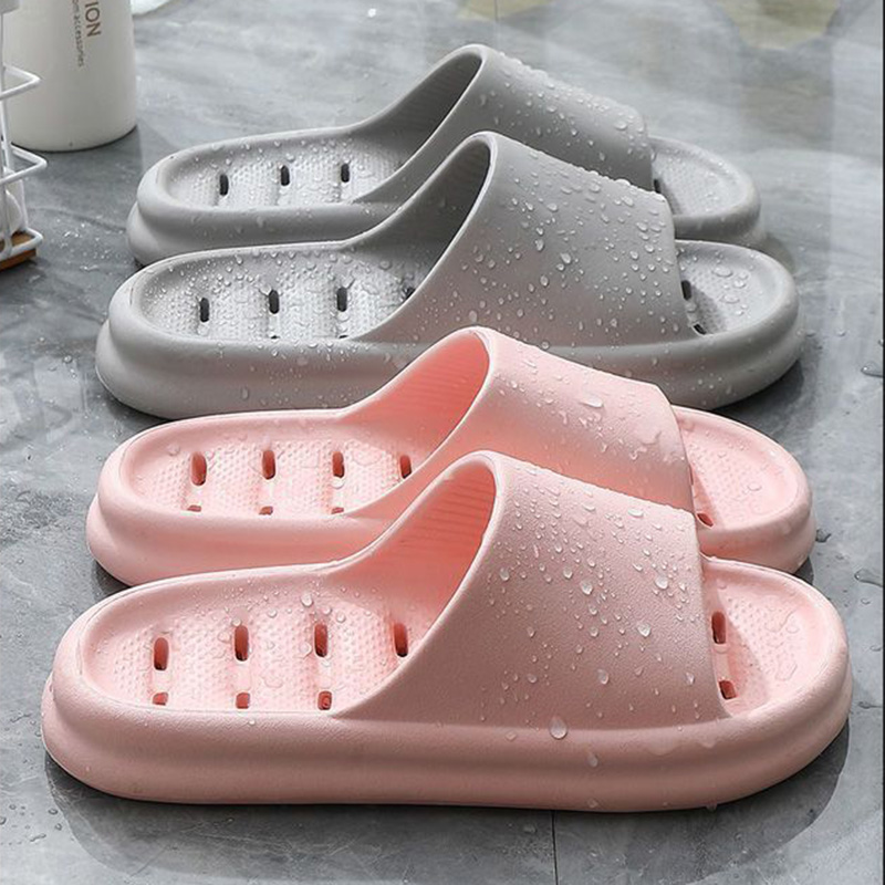 Hollow Out EVA Bathroom Shower - Embroidery Flat Shoes 评论和价格