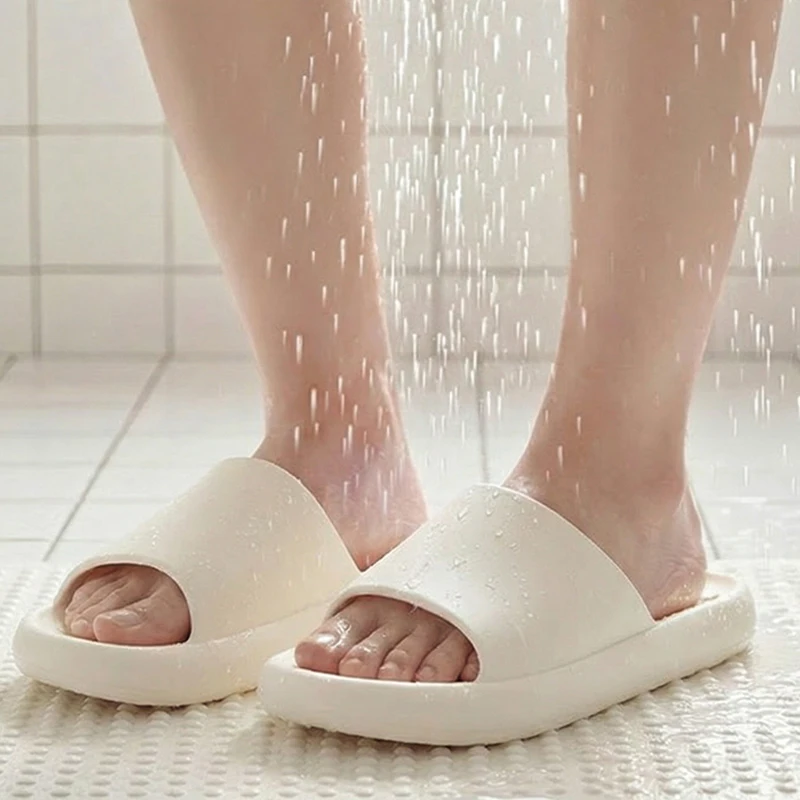 Hollow Out EVA Bathroom Shower - Embroidery Flat Shoes 评论和价格