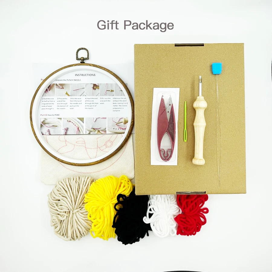Xmas Punch Needle Embroidery K - Embroidery Xmas Kits 评论和价格