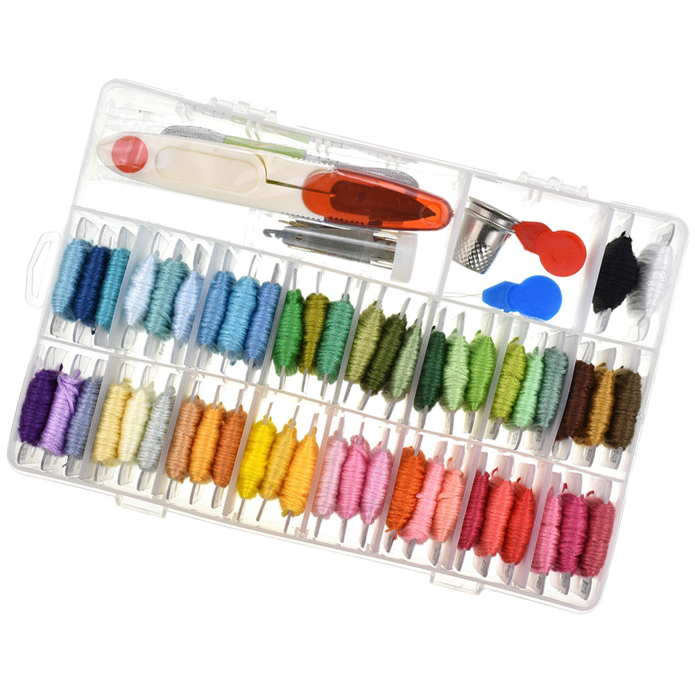 50 Assorted Embroidery Kit Sup - Embroidery Stitch 评论和价格
