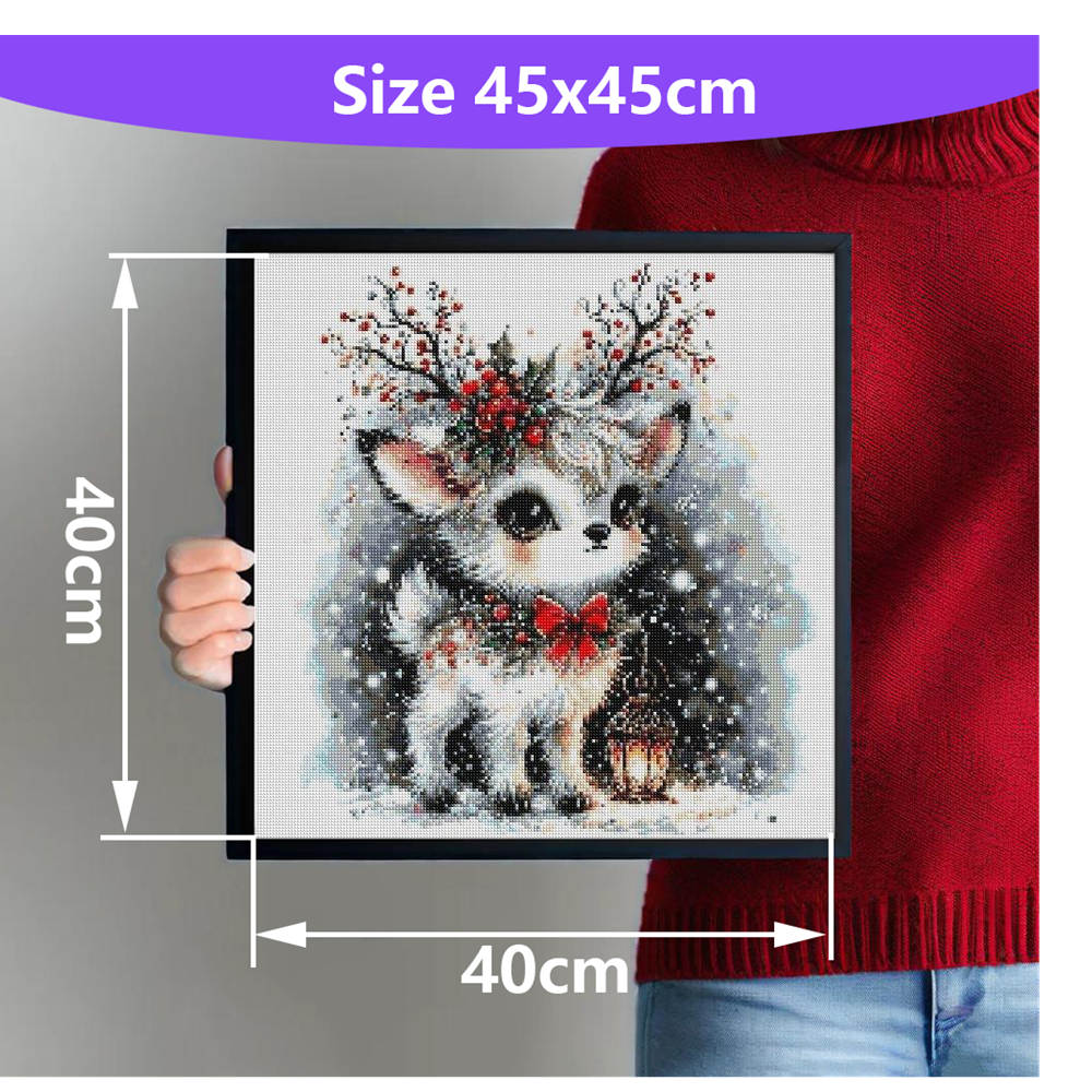 Full Drill Diamond Embroidery  - Embroidery Xmas Kits 评论和价格