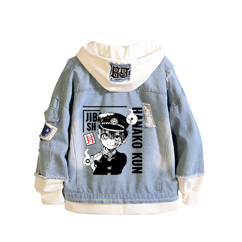 Toilet-Bound Hanako-kun Demin  - Embroidery Jacket Jeans 评论和价格