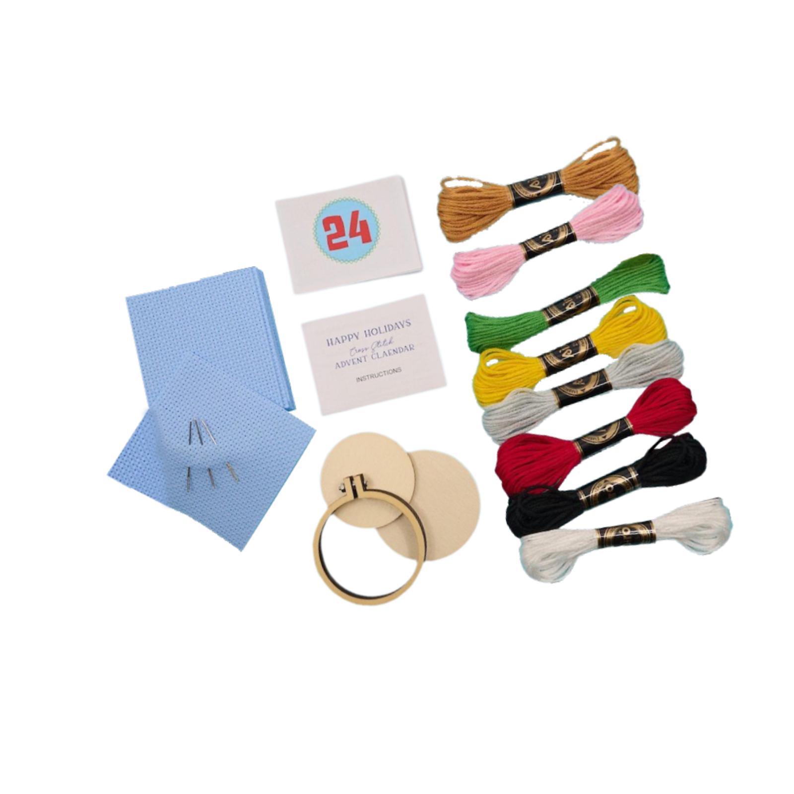 Christmas Advent Calendar,Xmas - Embroidery Xmas Kits 评论和价格