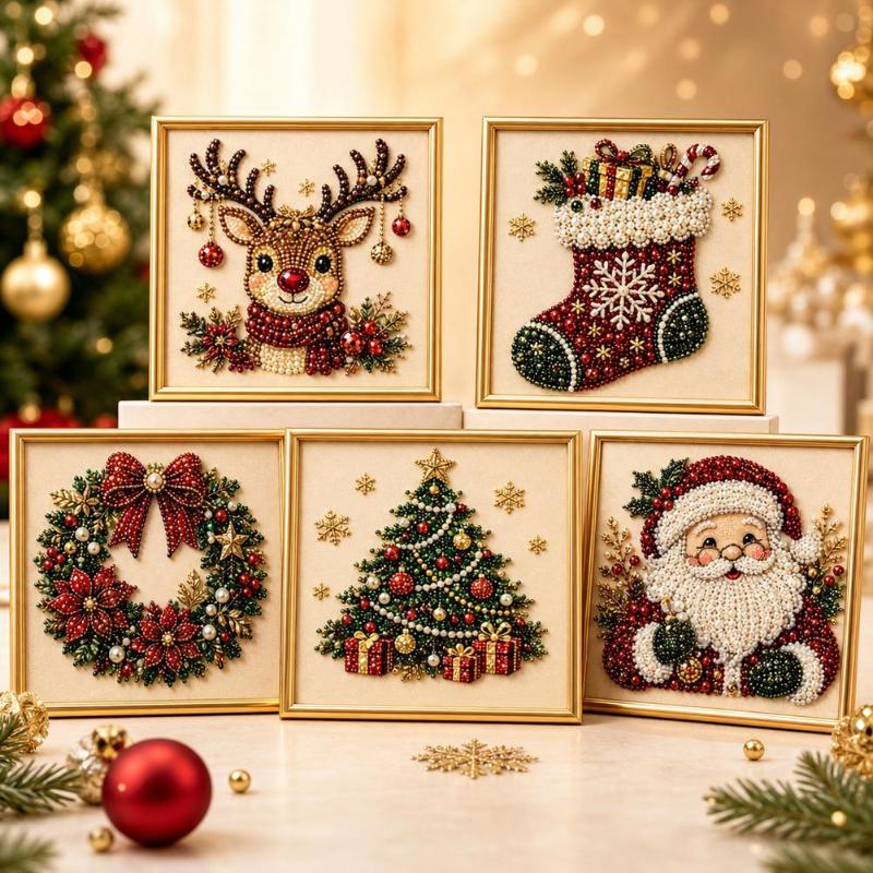 * New Hot Christmas Santa Clau - Embroidery Xmas Kits 评论和价格