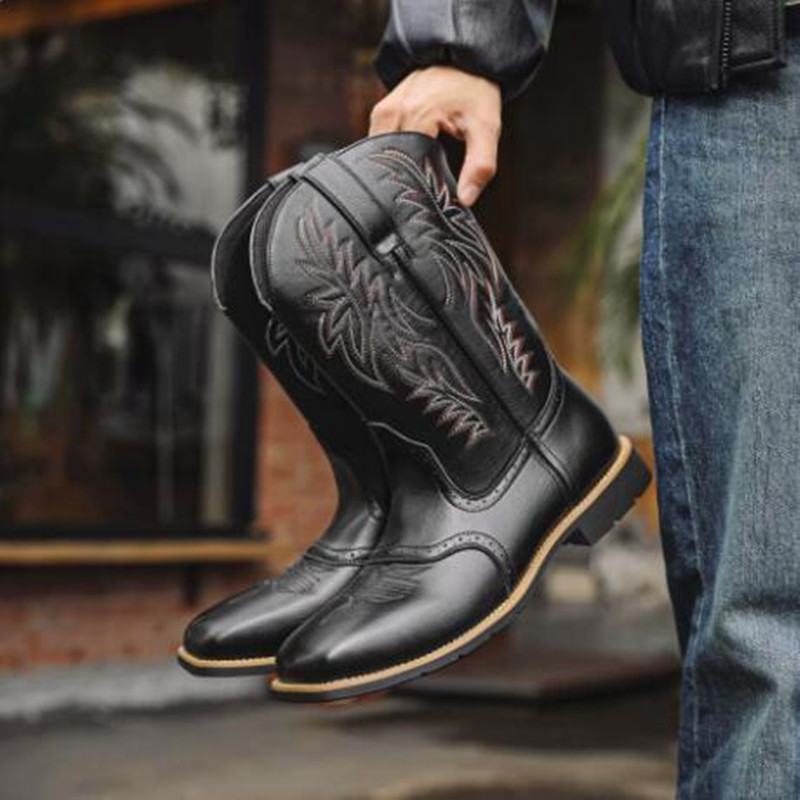 New Men High Boots Embroidery  - Embroidery Stitch 评论和价格
