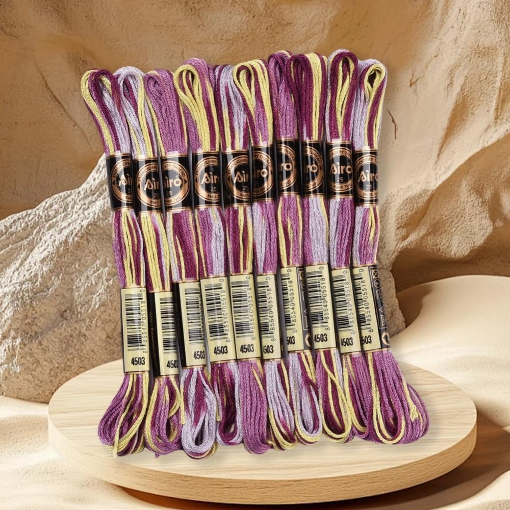 6 Strands Purple Variegated Em - Embroidery Stitch 评论和价格