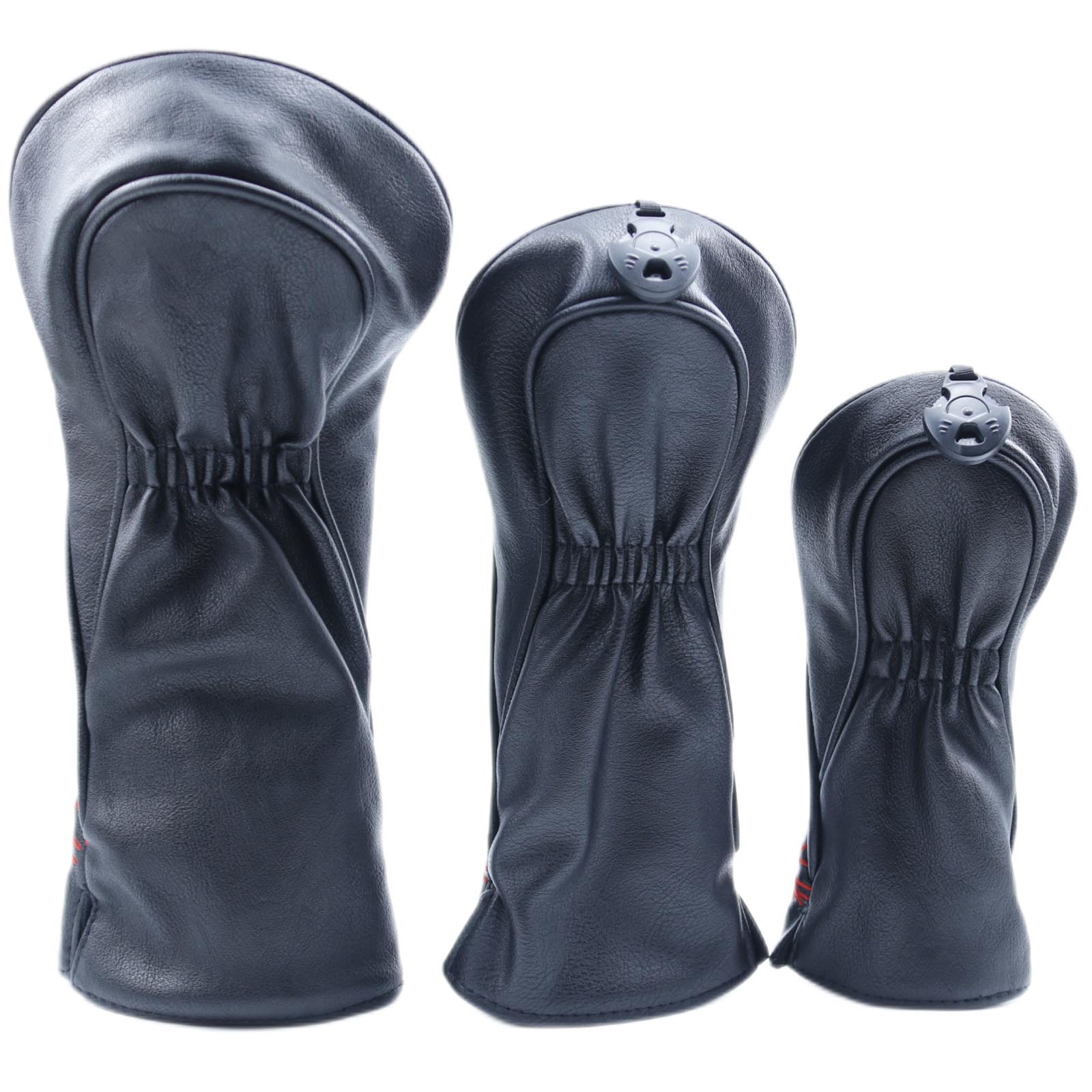 3Pcs/Set PU Leather Golf Club  - Embroidery Set 评论和价格