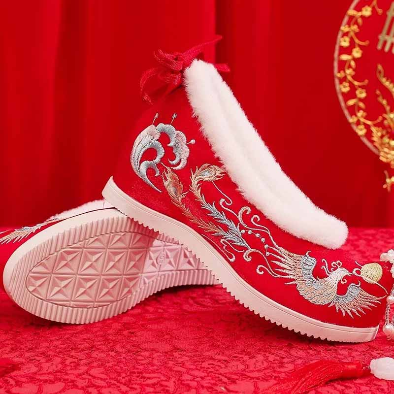 Winter Hanfu Shoes Women Chine - Embroidery Shoes 评论和价格