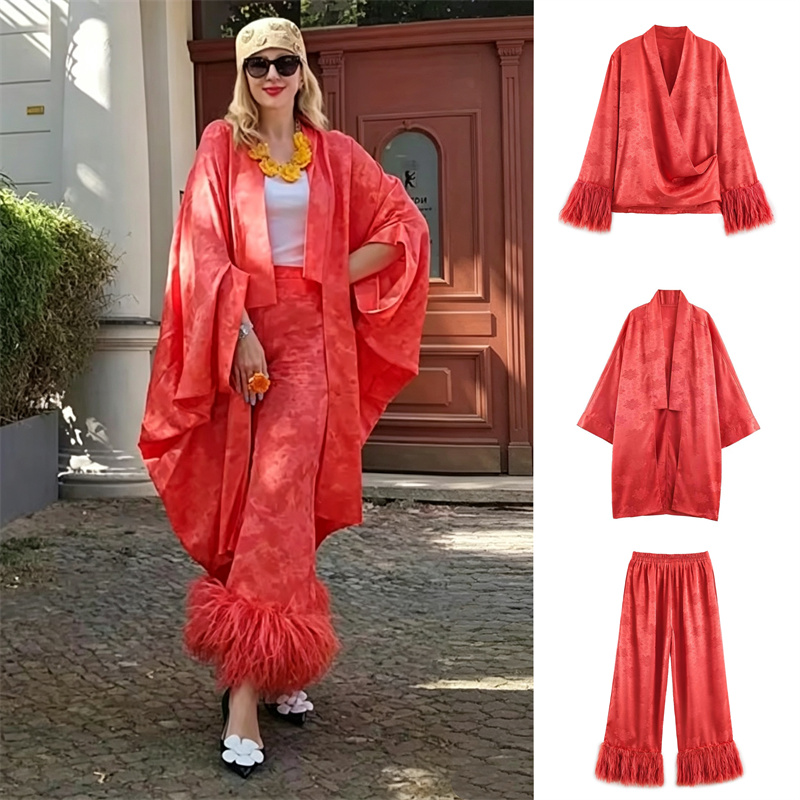 2026 Spring Women's Red Floral - Embroidery A 评论和价格