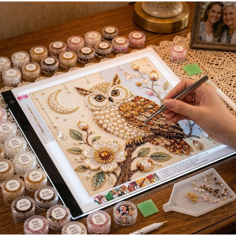 Bird Pearl Art DIY Kit Cardina - Embroidery Beads 评论和价格