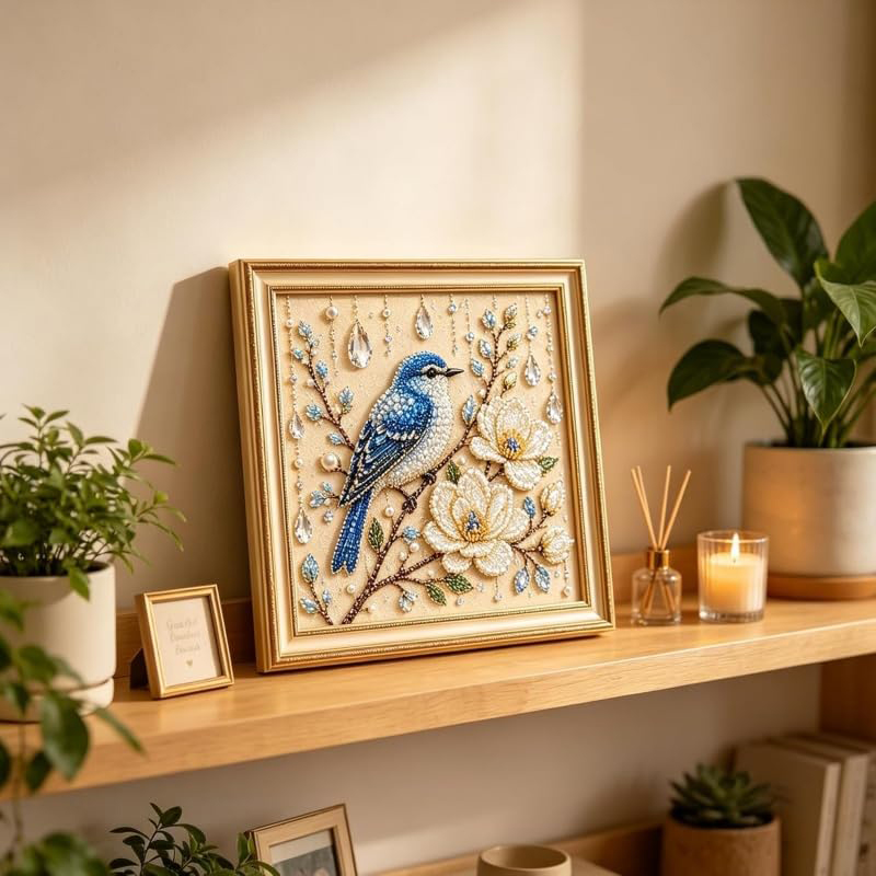 Bird Pearl Art DIY Kit Cardina - Embroidery Beads 评论和价格