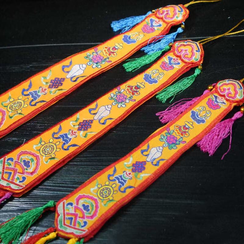 Nepal Handmade Eight Auspiciou - Embroidery Handicraft 评论和价格