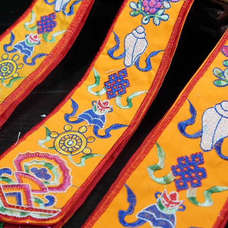 Nepal Handmade Eight Auspiciou - Embroidery Handicraft 评论和价格