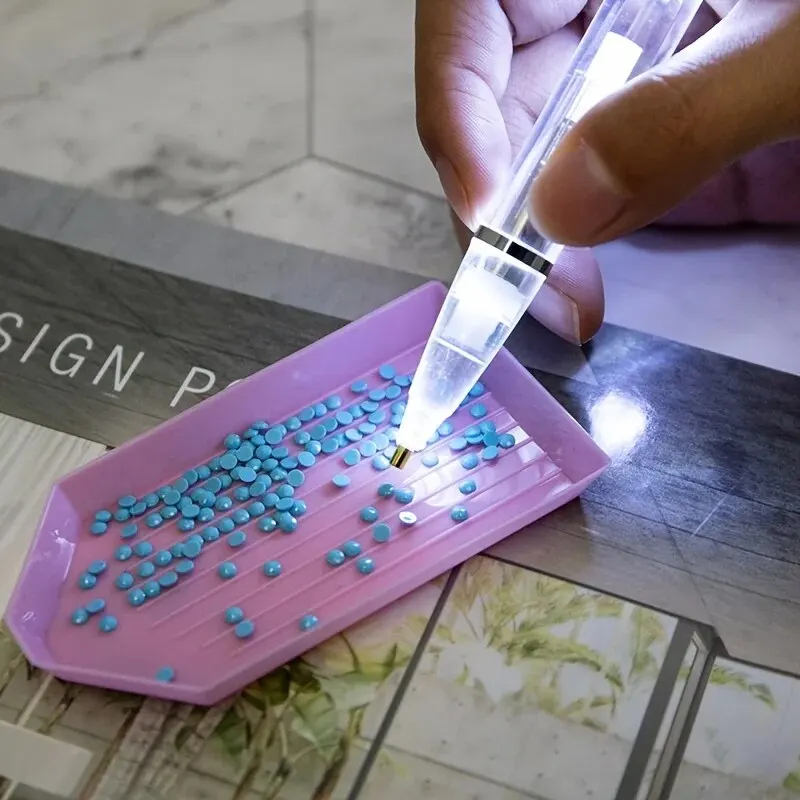LED Light Diamond Painting Pen - Embroidery Handicraft 评论和价格
