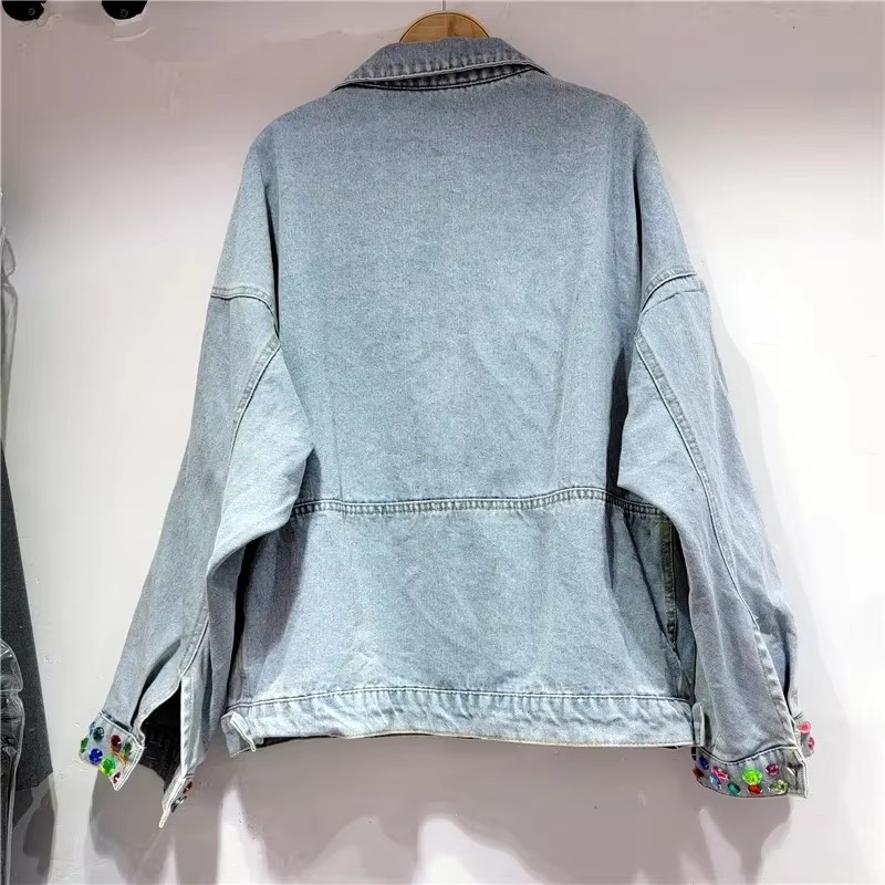 2026 Spring Sequin Flower Wome - Embroidery Jacket Jeans 评论和价格