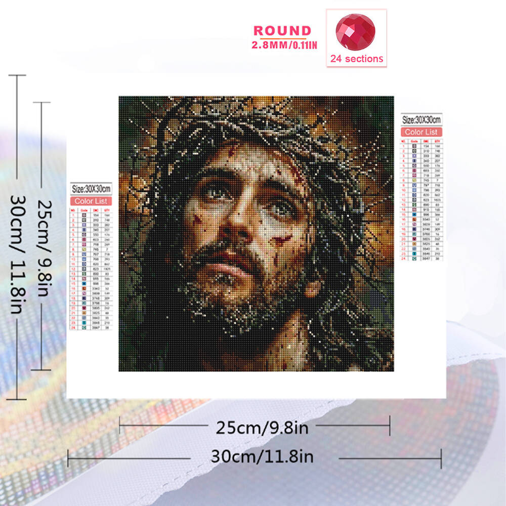 Evershine Jesus Diamond Embroi - Embroidery Jesus 评论和价格