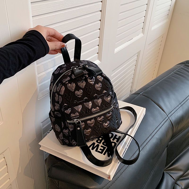 Mini Backpack for Women 2024 N - Embroidery Love 评论和价格