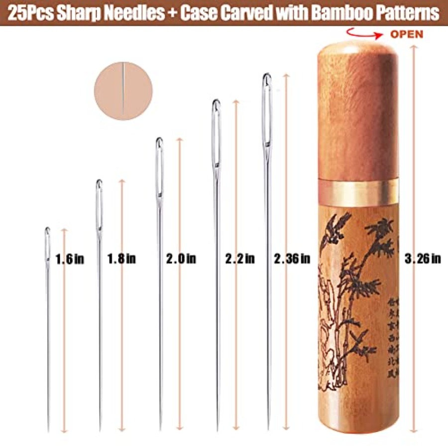 Large Eye Sewing Needles, Embr - Embroidery Free Pattern 评论和价格