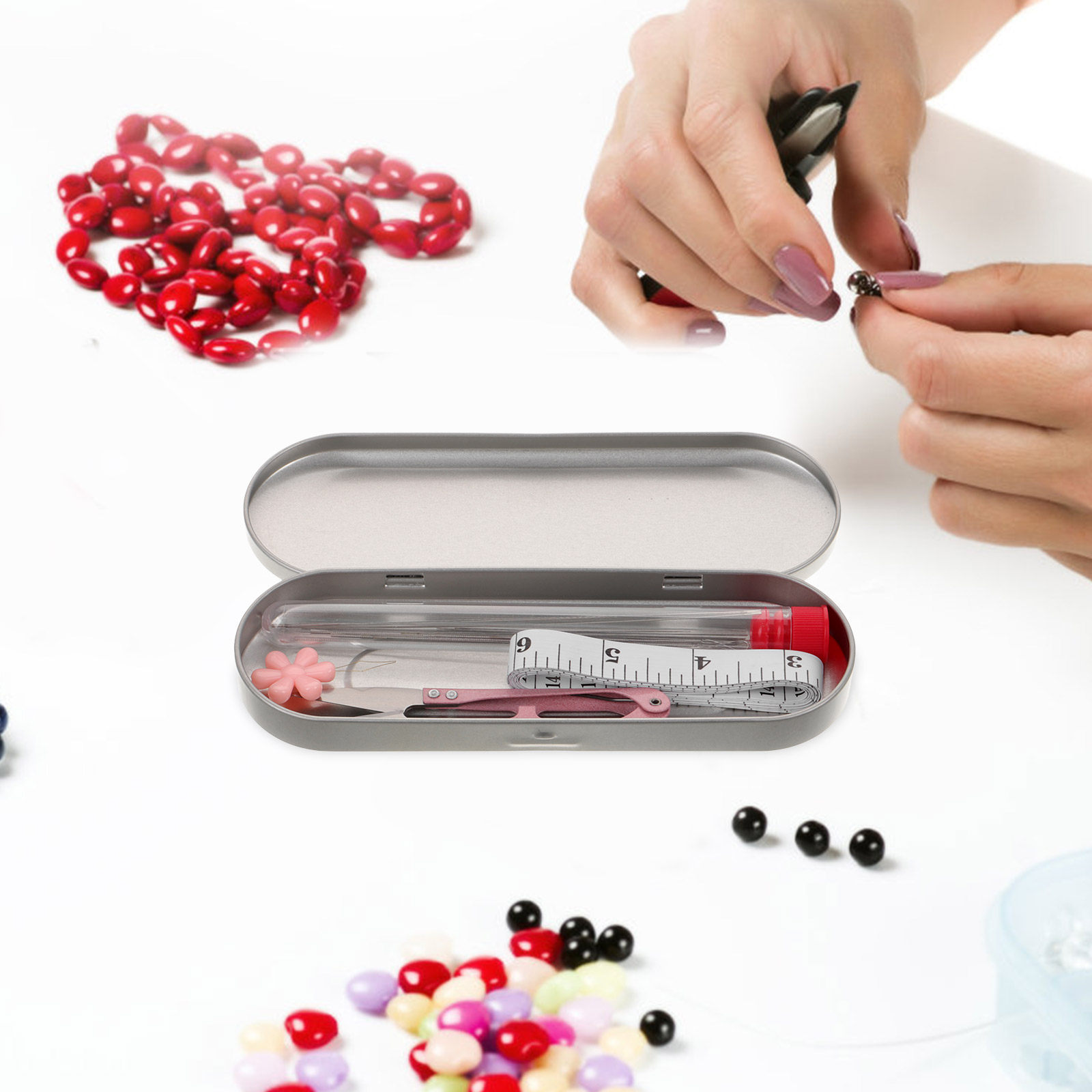 1Set Beading Needle Threader K - Embroidery Beads 评论和价格