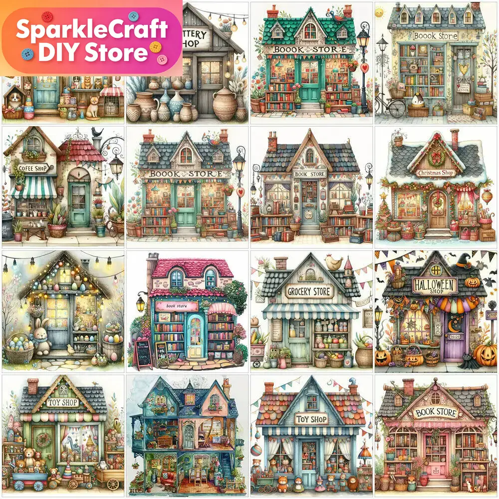 1pc frameless  5D Diamond Pain - Embroidery House 评论和价格