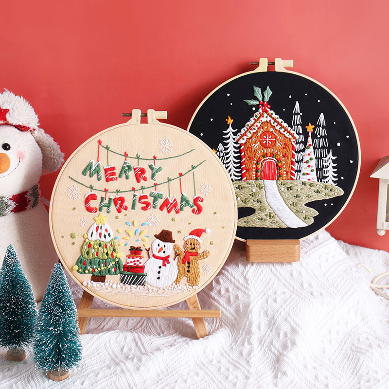 Merry Christmas DIY Embroidery - Embroidery Xmas Kits 评论和价格
