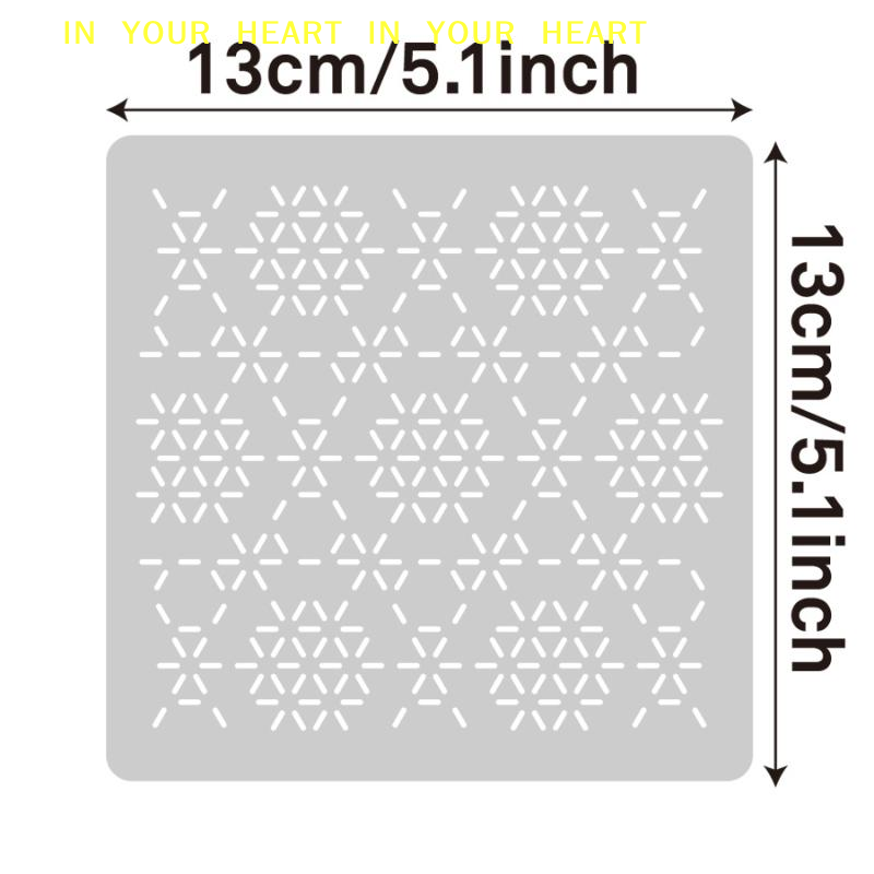 DIY Geometric Patchwork Stenci - Embroidery Handicraft 评论和价格