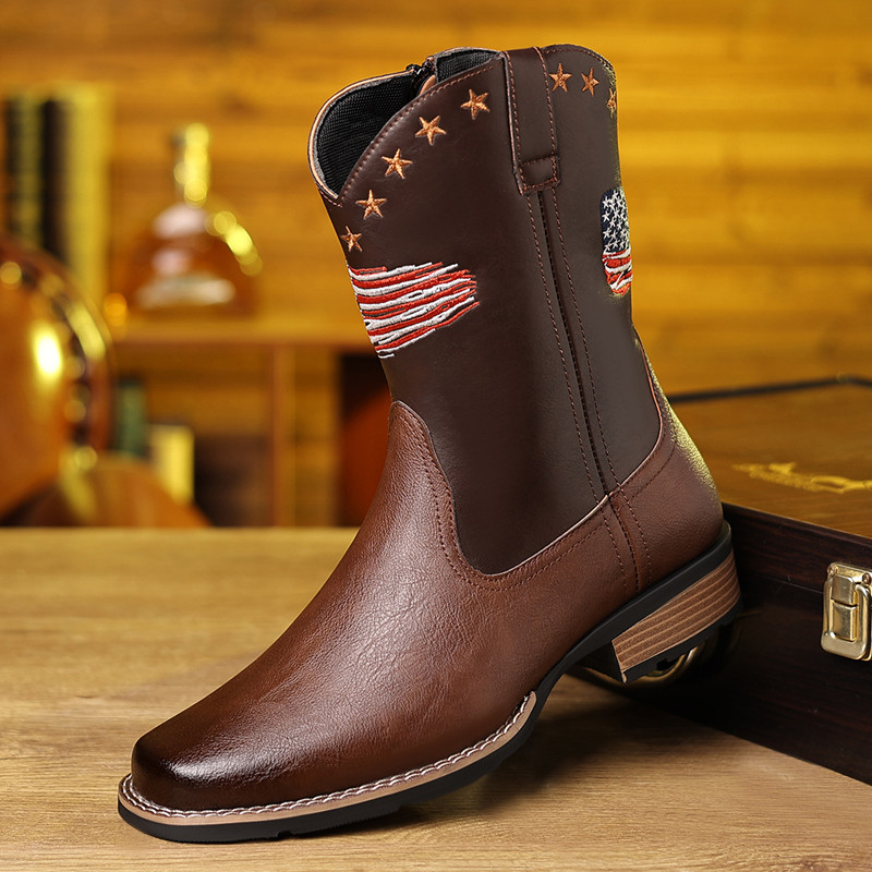 New Brand Men High Boots Embro - Embroidery Stitch 评论和价格