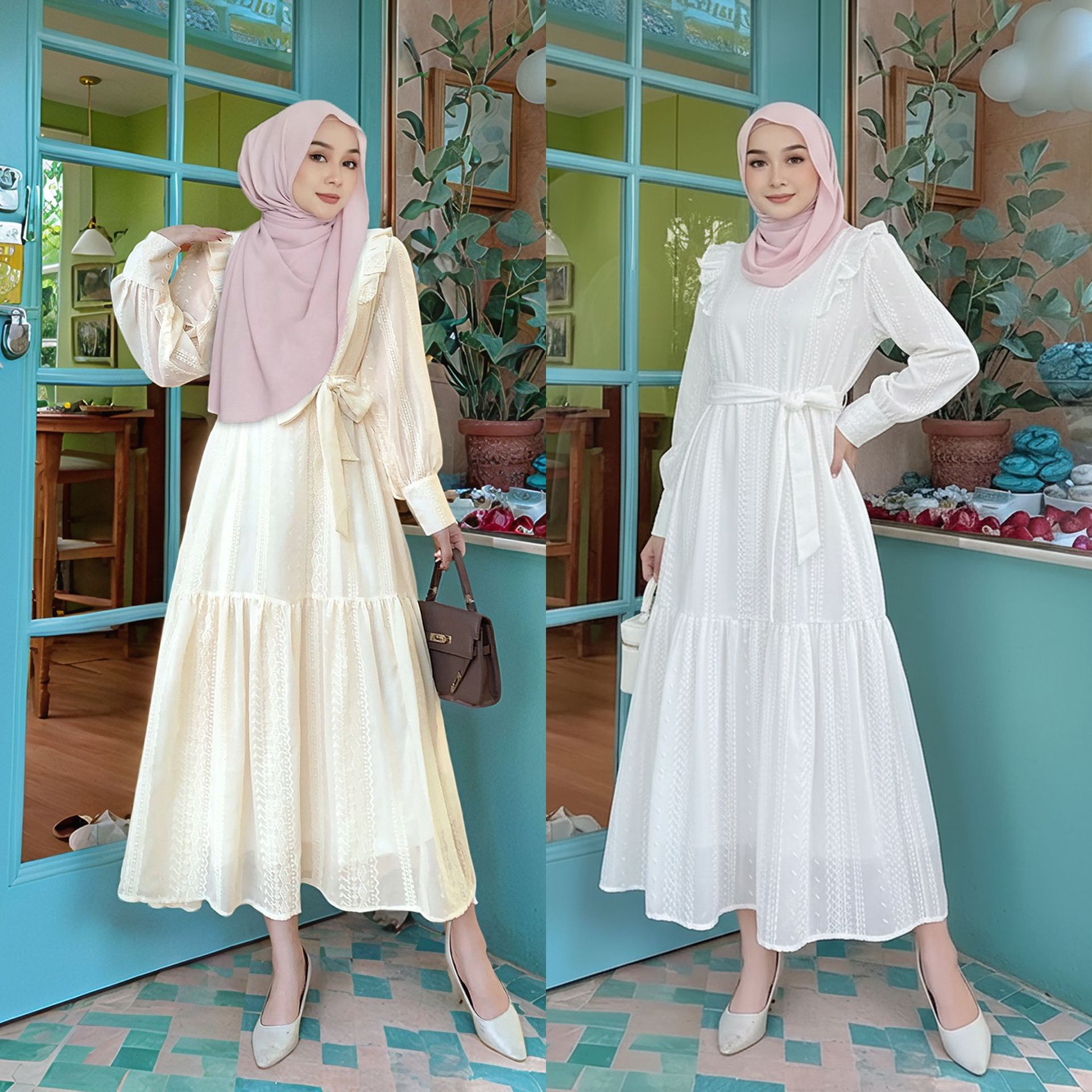 Muslim Dubai Malaysia Indonesi - Embroidery In Indonesia 评论和价格