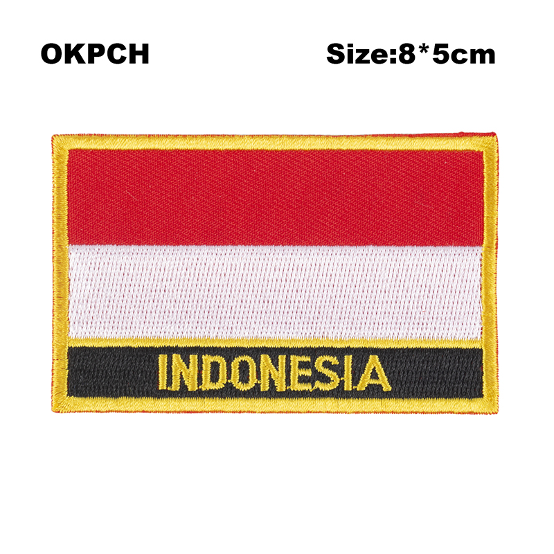 Indonesia  Flag Embroidery Pat - Embroidery In Indonesia 评论和价格