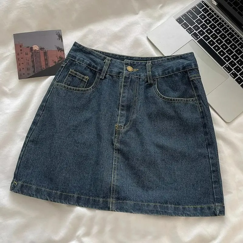 Y2K Denim Skirt Set: Vintage J - Embroidery Set 评论和价格
