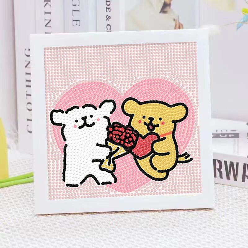 Cartoon Line Puppy Crystal Dia - Embroidery Service 评论和价格