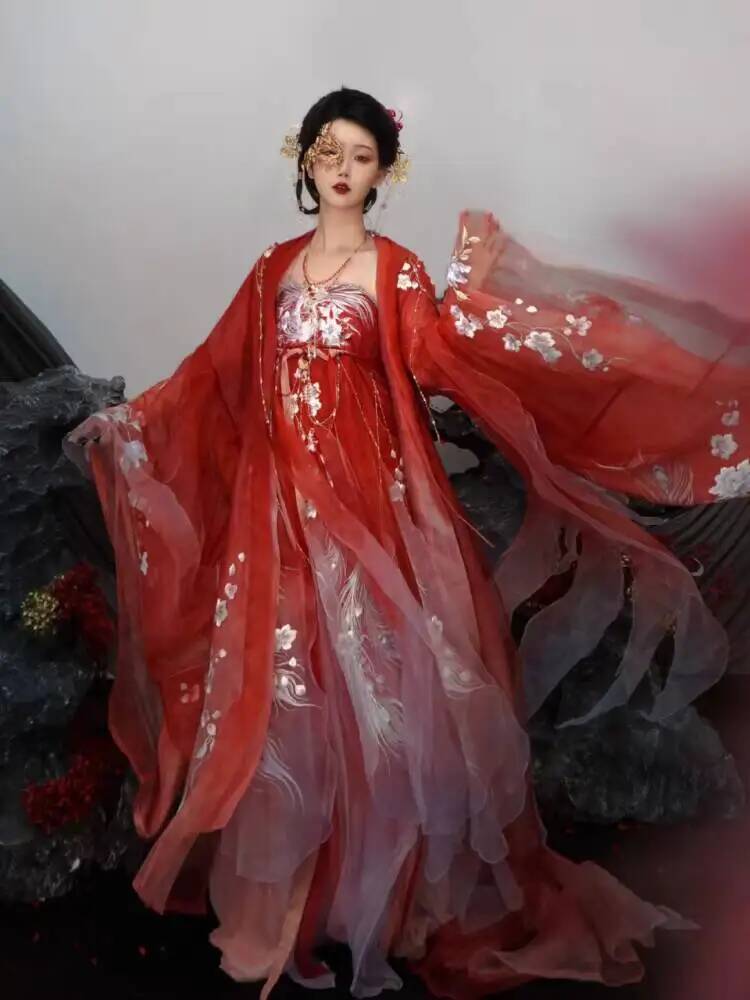 Women In Hanfu Heavy Embroider - Embroidery Set 评论和价格